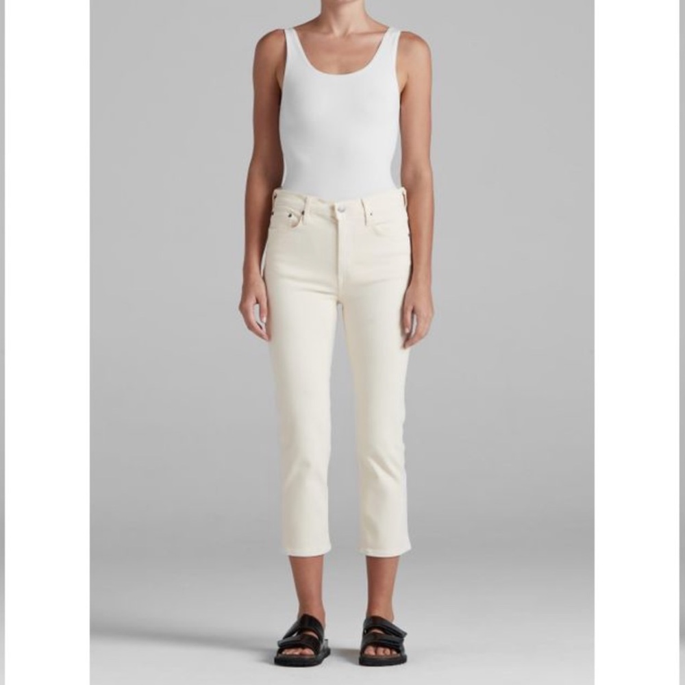 Edwin Cream Ankle & Cropped Jeans